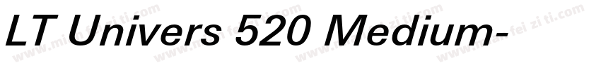 LT Univers 520 Medium字体转换